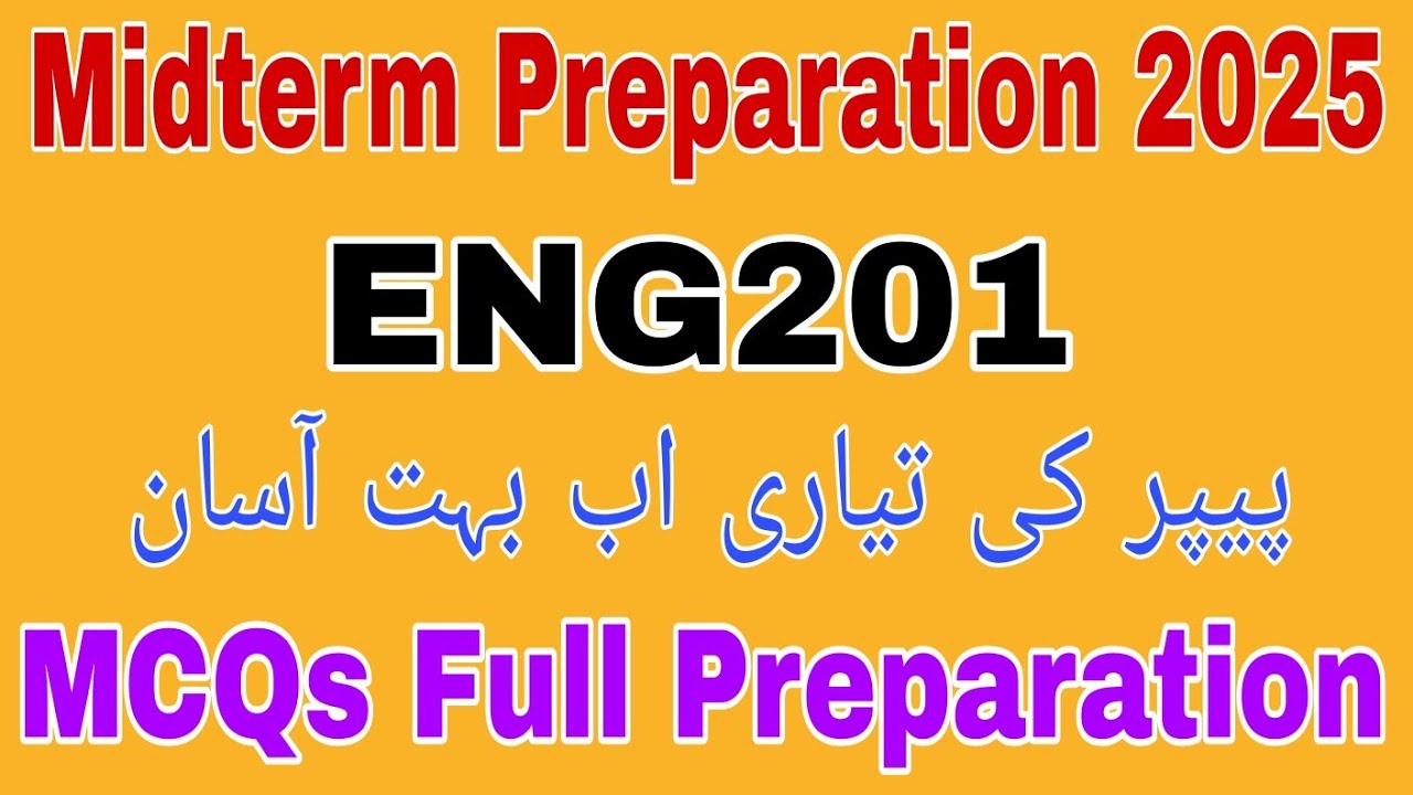 Eng201 Midterm Preparation 2025 Eng201 Midterm Preparation Youtube
