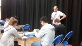 4.09 Rubik's Clock NAR Single - Evan Liu | Guildford Open 2016