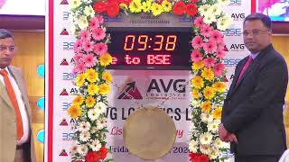 Listing Ceremony of AVG Logistics Limited at BSE.