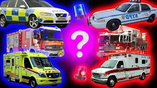 Ambulance, Fire Truck & Police “Siren Horn” Euro VS USA Sound Variations