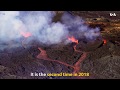 A Volcano on Reunion Island Erupts