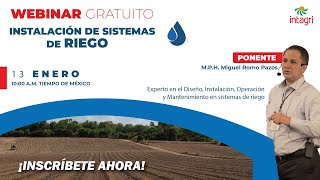 webinar gratuito:Instalación de Sistemas de Riego