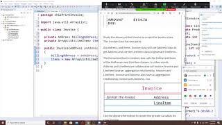 Java printed Project Invoice class part 2/ 3