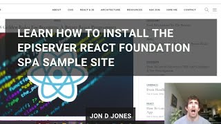 How To Install The Episerver React Foundation SPA Sample Site