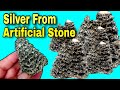 Silver Recovery from Artificial Stone/Silver From Decoration Rock /Silver Recovery #silverrecovery