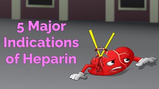 5 Major Indications of Heparin  (Step 1, COMLEX, NCLEX®, PANCE, AANP)