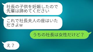 嘘の妊娠を理由に略奪宣言をしてきた後輩女が「社長夫人の位置を手に入れるわw」と言ったが、彼女に衝撃の真実を伝えた時の反応がすごかったwww。