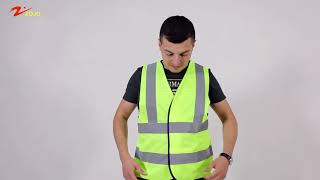 ZOJO High Visibility Reflective Vests,Adjustable Size,Lightweight Mesh Fabric, Wholesale Safety Vest