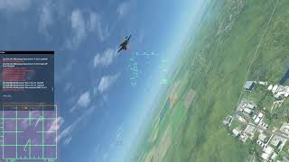 F-15 vs SU-33 纏鬥 畫面 DCS 空戰