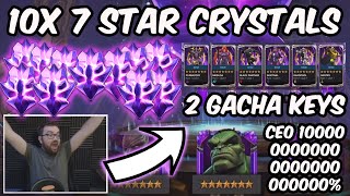 10x 7 Star Crystal Opening + Banquet Gacha - CHRISTMAS CEO CONFIRMED!! - Marvel Contest Of Champions