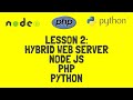 Hybrid Web Server using Node.JS, PHP and Python (in 15 mins)