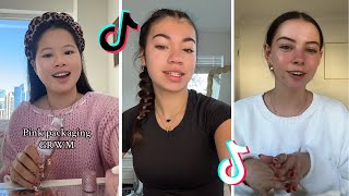 Makeup Tutorial Tiktok Compilation - GRWM  ( Get Ready With Me ) ❤️(Skincare, Makeup, Outfits) 1229🥰