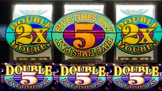 Old School DOUBLE 5 Times Pay Classic 3 Reel Casino Slot