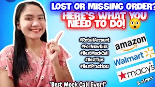 RETAIL ACCOUNT SAMPLE MOCK CALL ABOUT LOST OR MISSING PACKAGE FOR NEWBIES 2026 | NAYUMI CEE ✨