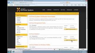 Installing OnTime applications for the first time