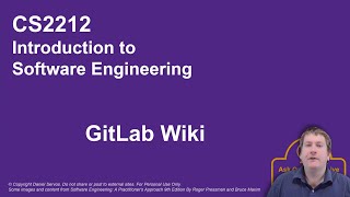 CS2212: GitLab Wiki Tutorial