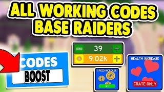 Codes For Base Raiders In Roblox