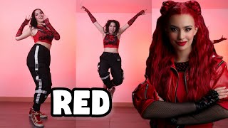 RED ❤️ Descendants 👑 Tutorial Coreografía 🔥paso a paso 🔥