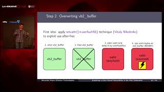 OffensiveCon20 - Alexander Popov - Exploiting a Linux Kernel Vulnerability in the V4L2 Subsystem