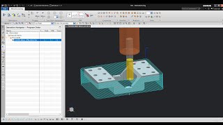 NX CAM  Floor Wall IPW   (Ramp by depth - helical machining )