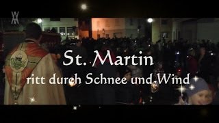 St Martin ritt durch Schnee und Wind