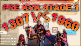 1307 Vs 1960 : Pre KvK stage 1 is on !