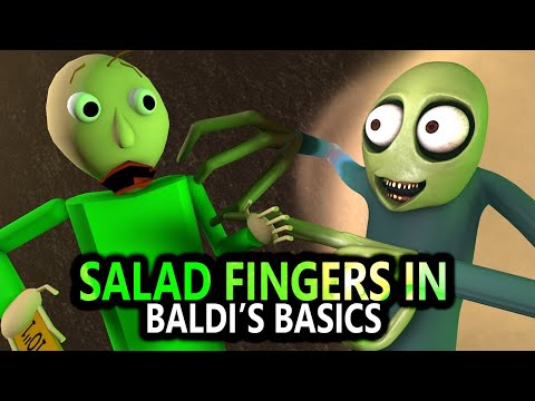 SALAD FINGERS IN MINECRAFT Ft BALDI's BASICS CHALLENGE! (Official) Minecraft Horror Game Animation
