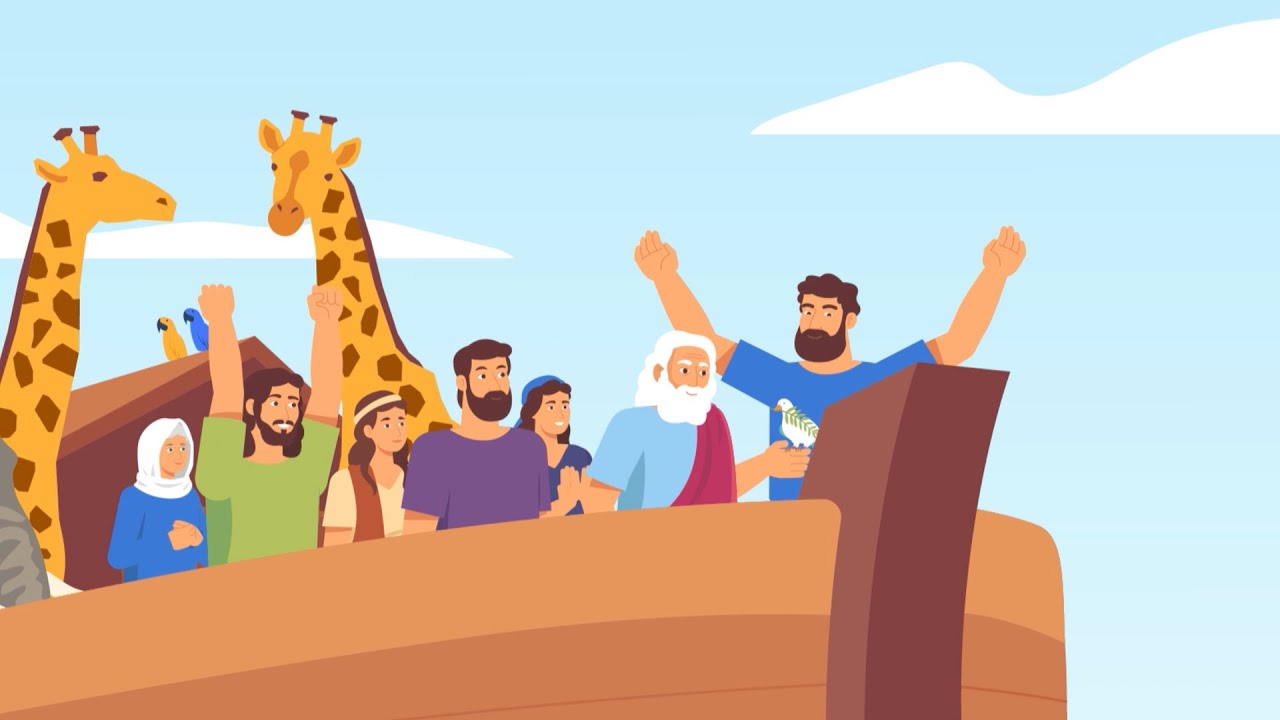 Noah And The Ark Animated With Lyrics Bible Heroes Thejesusculture
