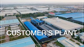 Customer's Plant 16 Sets of Pyrolysis Plant Processing 60,000 Tons of Used Tires Per Year