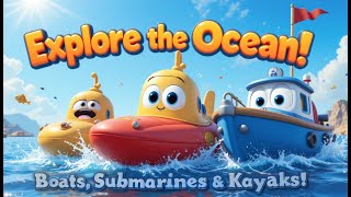 10 Sea Vehicles for Kids | Learn About Boats and Ships!