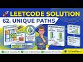 LeetCode 62 - Unique Paths | EasyAlgoAI
