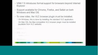 VSM Browser Support