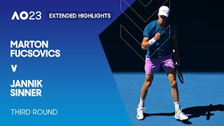 Marton Fucsovics v Jannik Sinner Extended Highlights | Australian Open 2023 Third Round