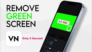 how to use chroma key in vn app - remove green screen vn #short