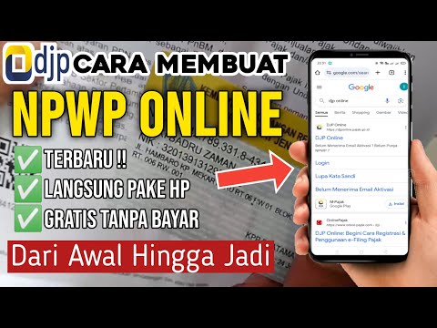 Cara Buat NPWP Online Terbaru 2023 (Nik) | Daftar NPWP Online Dari Awal ...