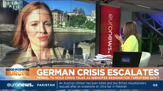 German Crisis Escalates: Merkel to hold crisis talks as Seehofer resignation threatens government