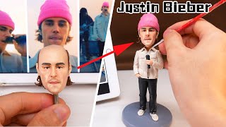 Making Justin Bieber out of clay.【Clay producer Leo】
