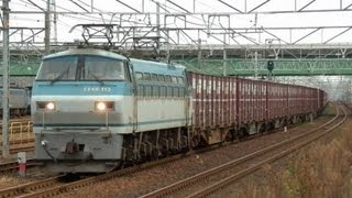 5073レ　EF66-113牽引貨物列車　稲沢通過　(DD51入替も)