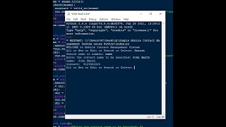 Simple Mobile Contact Management System using Python