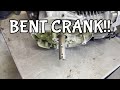 Honda Lawn Mower Bent Crank Small Engine Repair