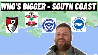 Portsmouth, Southampton, Bournemouth, Brighton, who's bigger?