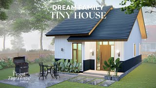 19ft x 32ft (6x10 m) Cozy Modern-Minimalist Dream Family Tiny House Design