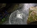 karin jumps into traunfall river austria to snorkel down river