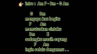 Chord Gitar Akhir Sebuah Cerita Sekali