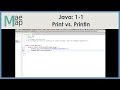 Java:1-1 Print vs Println