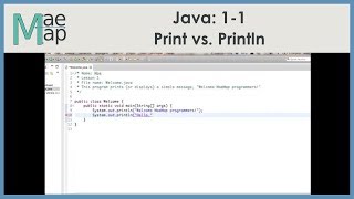 Java:1-1 Print vs Println