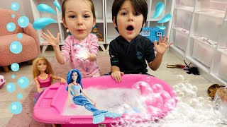 Kız Oyunları!ADA İLE HAVUZ OYUNLARI!Eğitici Barbie Havuz Evcilik Video @elifsinemtv @KuzeyElif