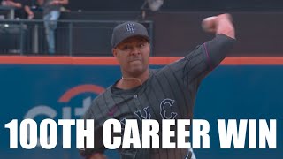 Jose Quintana Throws 6.2 Shutout Innings for 100th Career Win!!