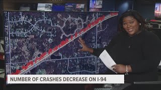 While data shows a decrease in crashes on I-94, MSP still urges safe driving