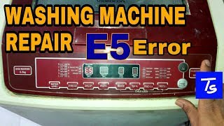 FULLY AUTOMATIC WASHING MACHINE (WASHER) "E5" ERROR REPAIR (videocon)